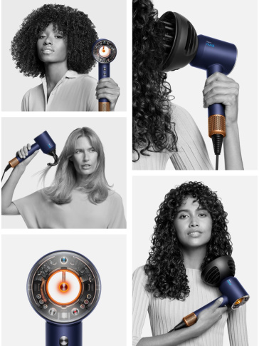 Dyson Supersonic Nural™ saç kurutma makinesi (Prusya mavisi/Parlak bakır)